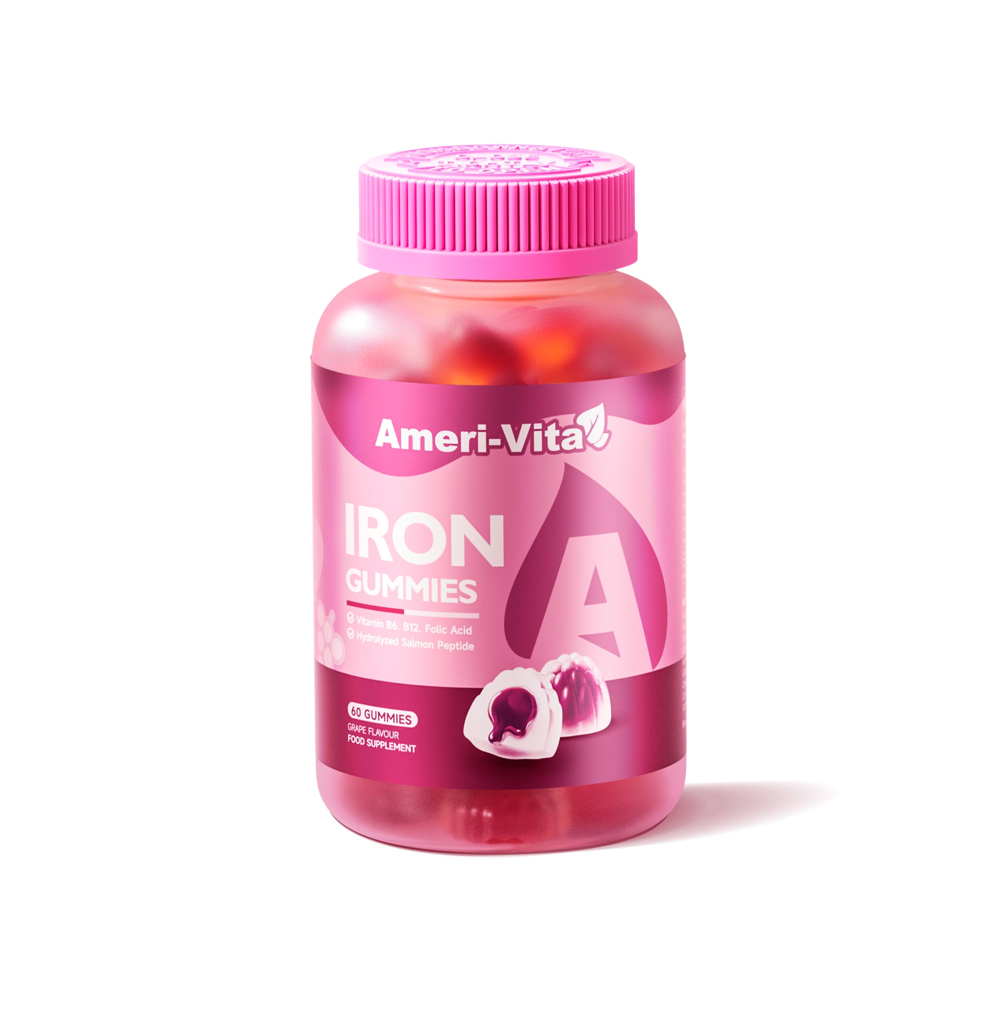 Ameri-Vita Fe+ Gummies x 60 - Daily Iron Supplement